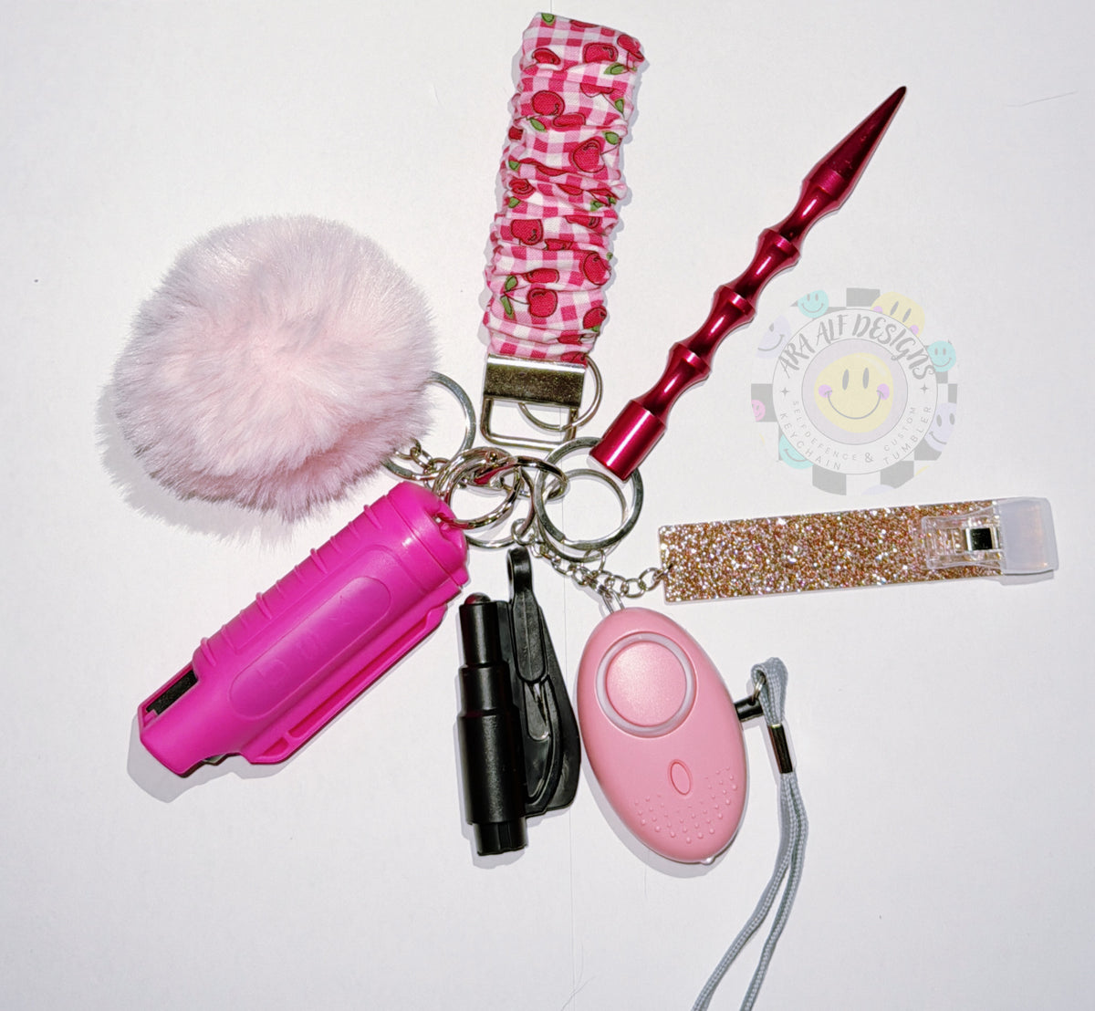 Cherry Picnic Self Defense Keychain set