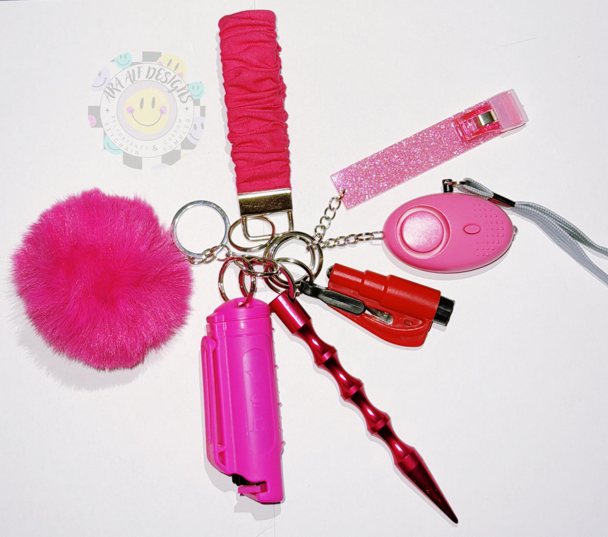 Barbie Pink Self Defense Keychain set