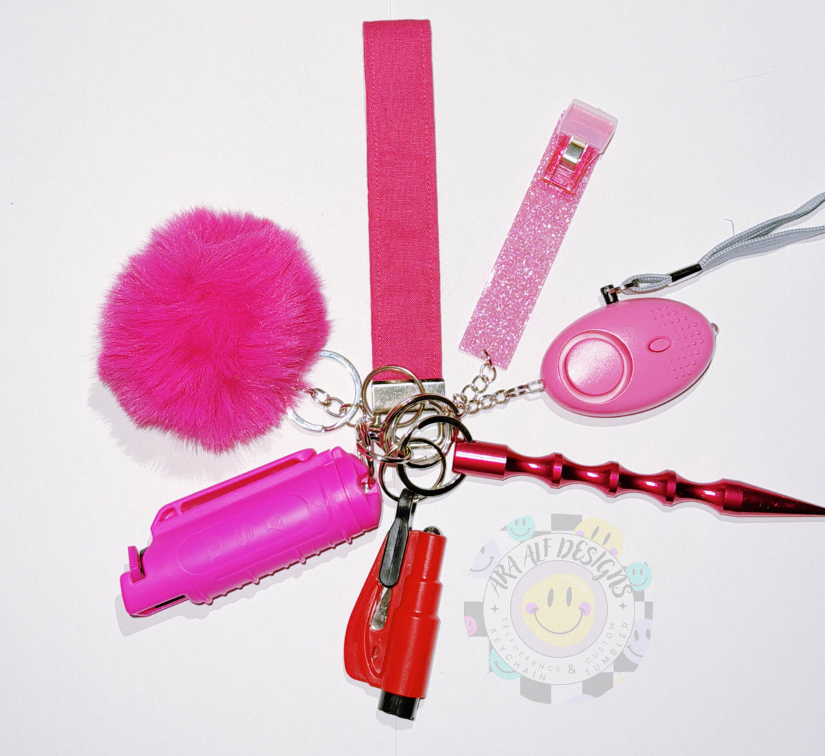 Barbie Pink Self Defense Keychain set