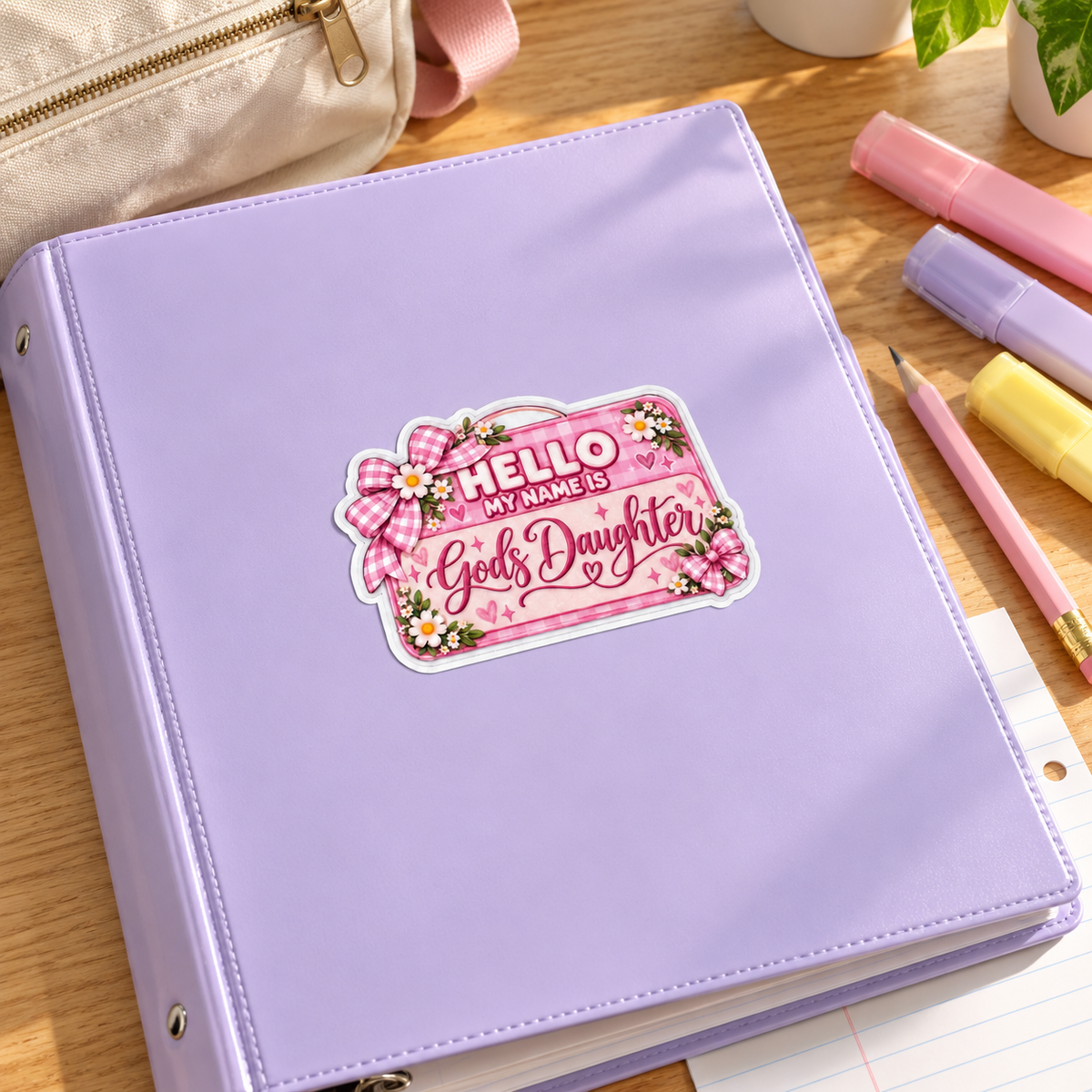 God’s Daughter Name Tag