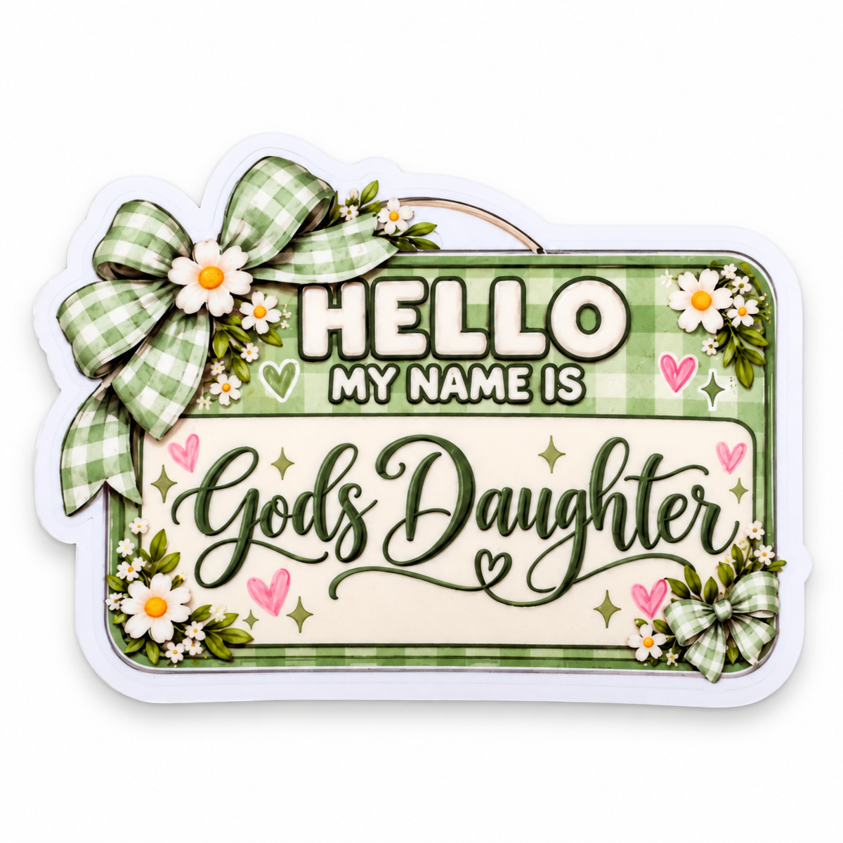 God’s Daughter Name Tag