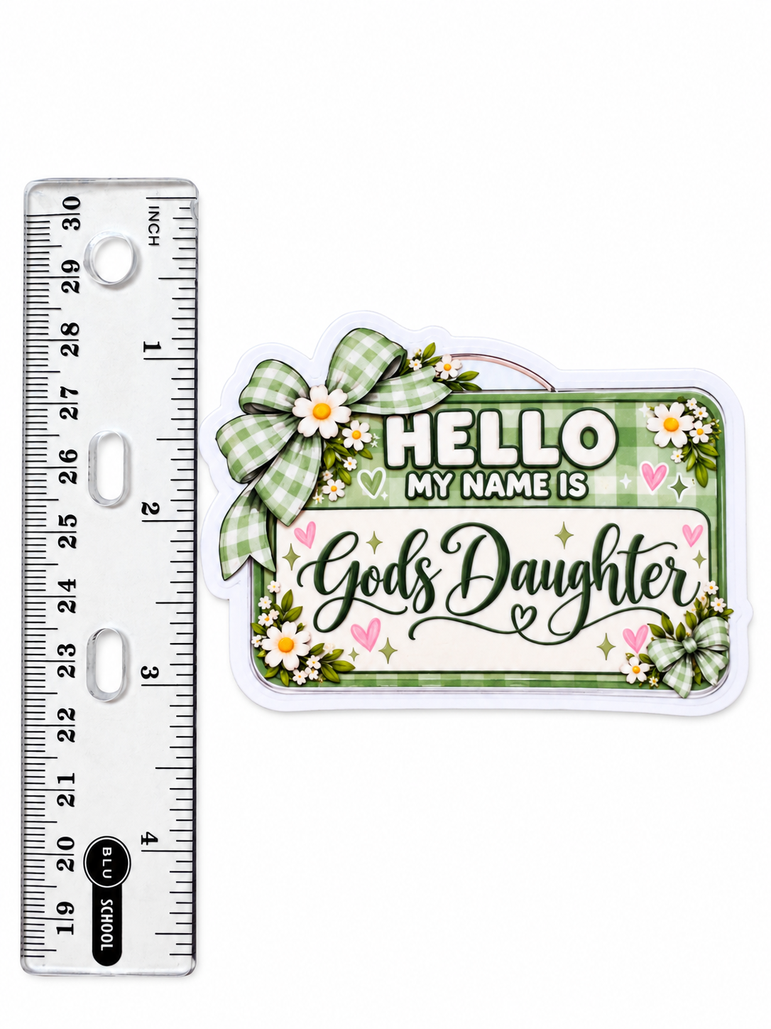 God’s Daughter Name Tag