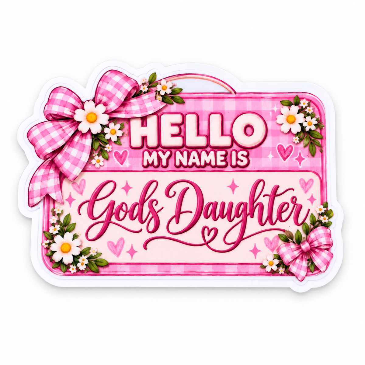 God’s Daughter Name Tag