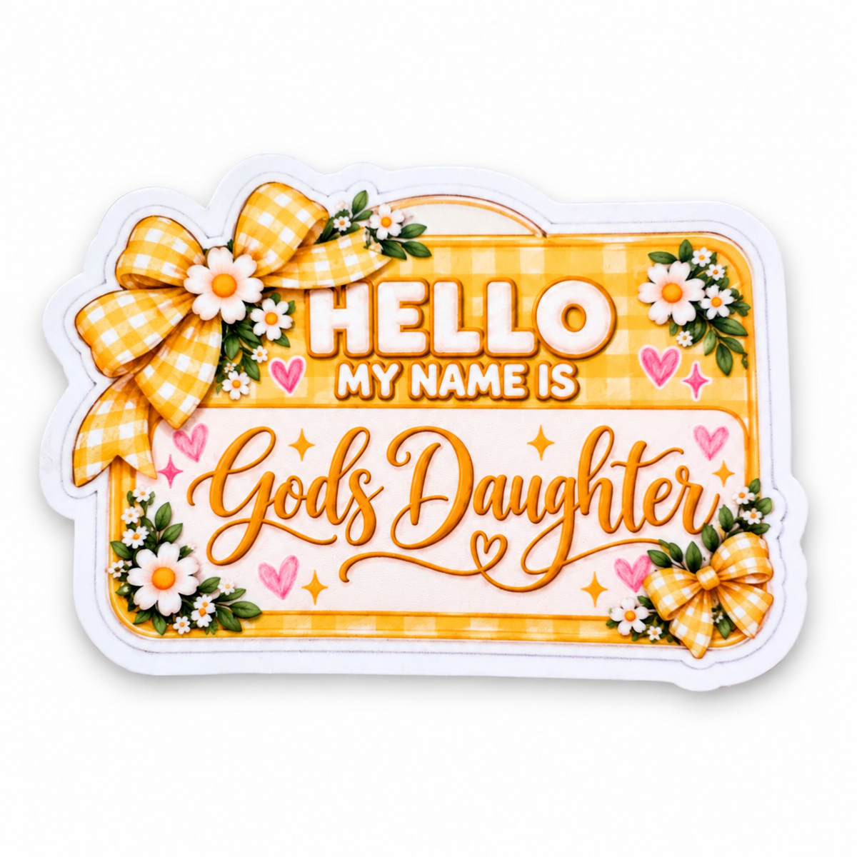 God’s Daughter Name Tag