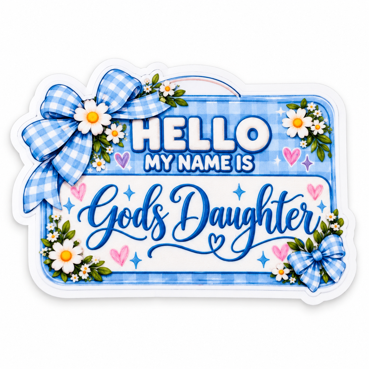 God’s Daughter Name Tag
