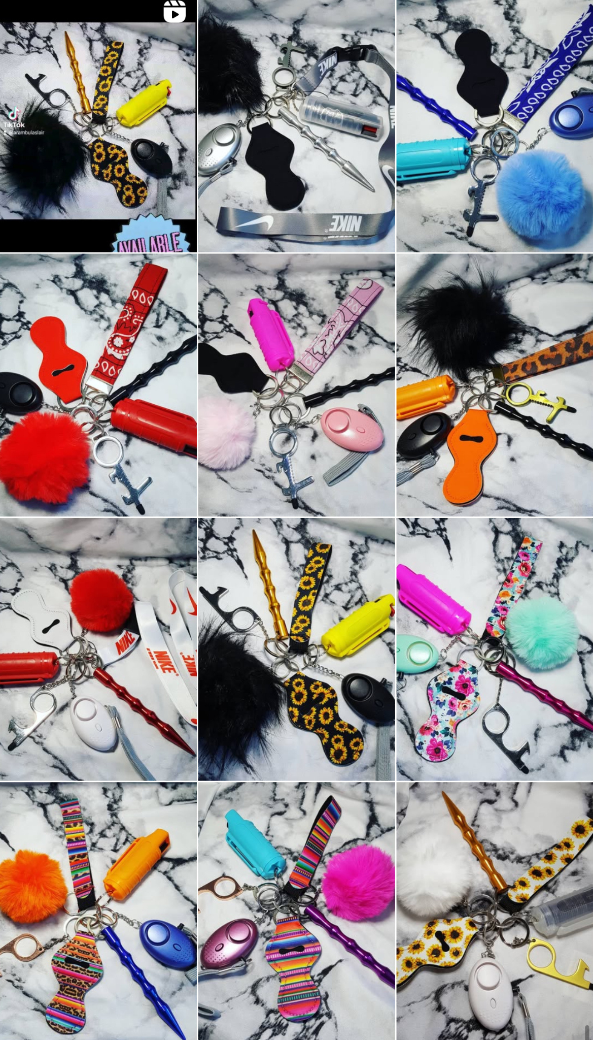 Self Defence Keychain Set *Mystery Set*